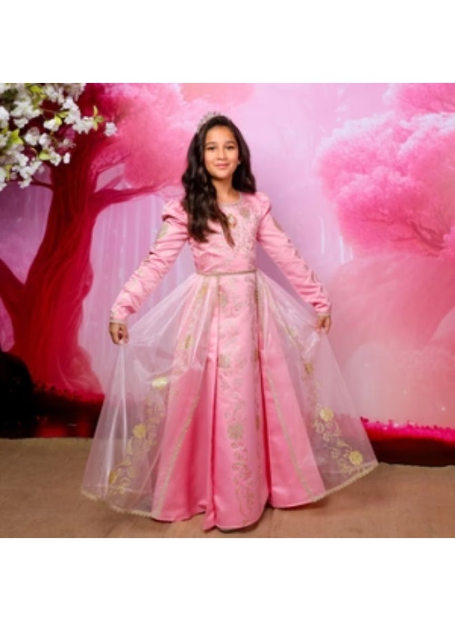 AURORA Costume Golden Princess Aurora Prestige Dress Up M 7-8 - Image 1